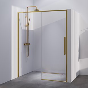 BRAUER Season nisdeur model B met schuifdeur helder glas 160x200 omkeerbaar incl. glascoating Season-Goud