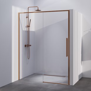 BRAUER Season nisdeur model B met schuifdeur helder glas 160x200 omkeerbaar incl. glascoating Season-Koper