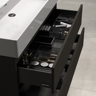 BRAUER Season ladeorganizer set model A zwart voor onderkasten