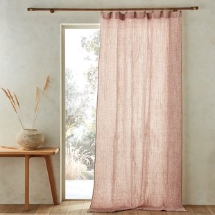 Glasgordijn tetra/linnen, Minoe