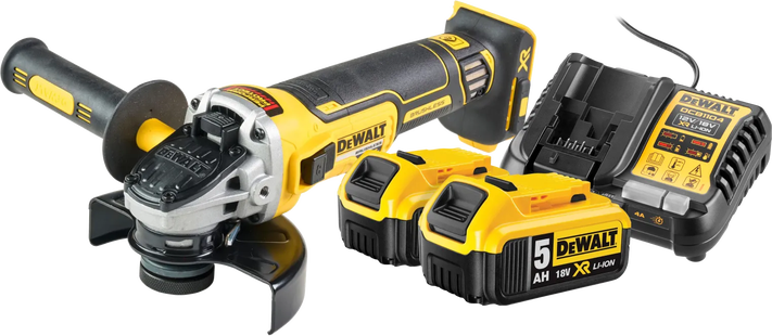 DeWalt DCG405NT-XJ 5,0 Ah Accu (2x) Starterspakket