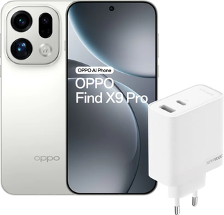 OPPO Find X9 Pro 512GB Wit 5G + OPPO SuperVOOC Oplader 80W