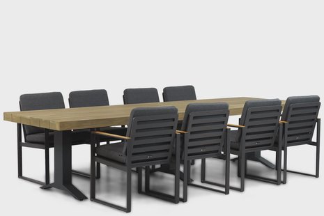 Santika Soray/Superior 330 cm dining tuinset 9-delig