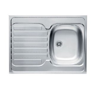 Spoelbak 1 Kom, 1 Roestvrijstalen Afdruiprek