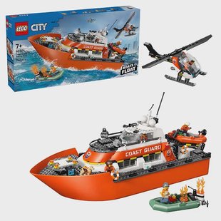 LEGO City - Coast Guard Rescue Boat & Helicopter 60504