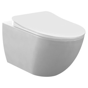 Creavit Hangend Toilet - 35.3x51cm - spoelrandloos - mat wit FE322-11MB00E-0000