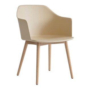 &amp;tradition Rely HW76 Stoel Onderstel Eikenhout Beige Zand