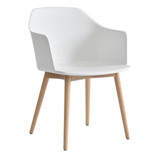 &amp;tradition Rely HW76 Stoel Onderstel Eikenhout Wit