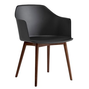 &amp;tradition Rely HW76 Stoel Onderstel Walnoot Zwart