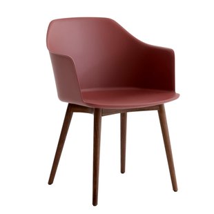 &amp;tradition Rely HW76 Stoel Onderstel Walnoot Rood Bruin