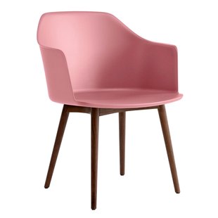 &amp;tradition Rely HW76 Stoel Onderstel Walnoot Soft Pink