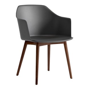 &amp;tradition Rely HW76 Stoel Onderstel Walnoot Stone Grey