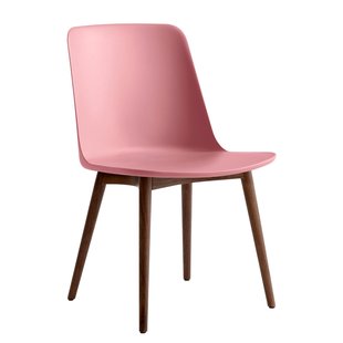 &amp;tradition Rely HW71 Stoel Walnoot Onderstel Soft Pink