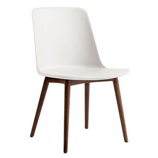 &amp;tradition Rely HW71 Stoel Walnoot Onderstel Wit