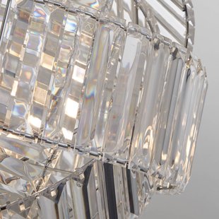 Searchlight Hanglamp Eldoria, transparant, acryl, Ø 41 cm, E27