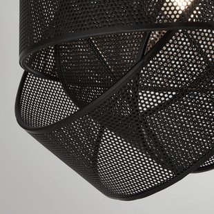 Searchlight Hanglamp Mizio, zwart, metaal, Ø 28 cm, E27