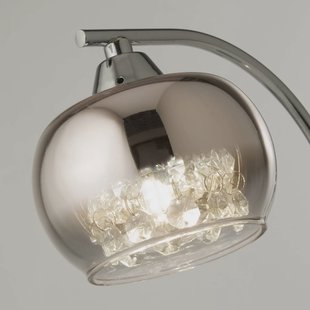 Searchlight Tafellamp Ianis, grijs, metaal/glas, hoogte 36 cm, G9