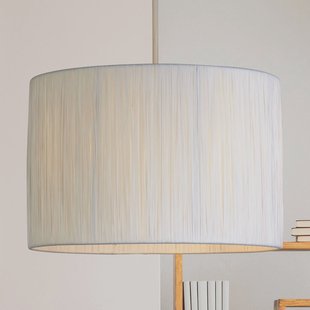 Searchlight Hanglamp Morianna, wit, rotan, Ø 30 cm, E27