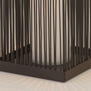 Searchlight Solar LED terraslamp Sophelia, 36 cm, zwart, rotan