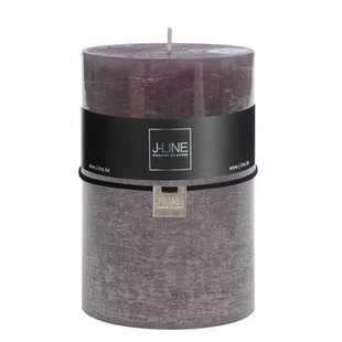 J-Line cilinderkaars Graniet - grijs - XL - 95U - 6 stuks