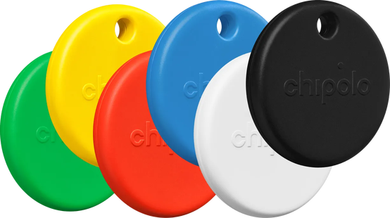 Chipolo POP 6-Pack Zwart, Wit, Gekleurd