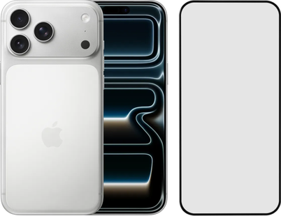 Apple iPhone 17 Pro Max 1TB Zilver + BlueBuilt Screenprotector Glas