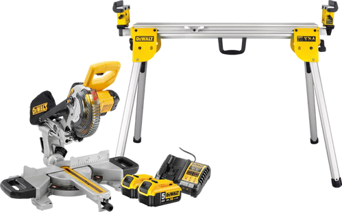 DeWalt DCS365N-XJ 5,0 Ah Accu (2x) Starterspakket + DeWalt DE7033-XJ