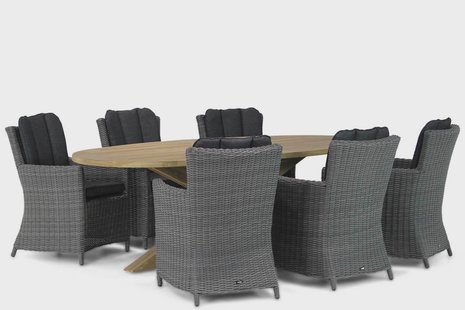 Garden Collections Venerdi/Boston 240 cm ovaal dining tuinset 7-delig