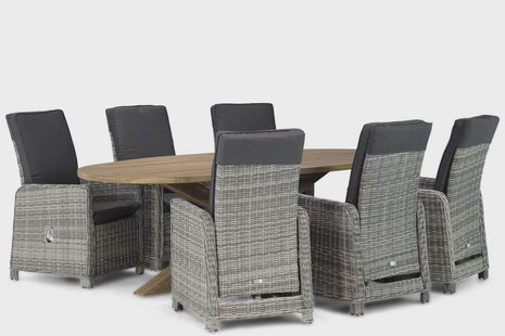Garden Collections Bello/Boston 240 cm ovaal dining tuinset 7-delig