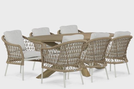 Coco Bali/Boston 240 cm dining tuinset 7-delig