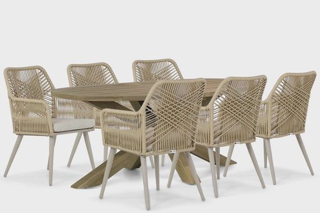 Coco Vedra/Boston 240 cm dining tuinset 7-delig