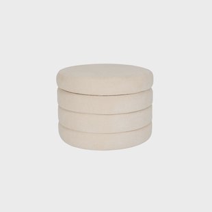 Hocker Ostanli bouclé met opbergruimte | Housecraft Living