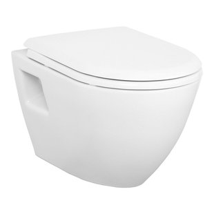 Creavit Design Hangend Toilet - 35.3x50.2cm - RVS Bidetsproeier - wit TP325-50CB00E-0005