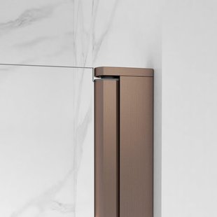 Fortifura Galeria Douchecabine - 60x80x200 - Profiel veiligheidsglas - anti kalk - Geborsteld koper PVD (Koper) SW1122472/SW797914/SW876702