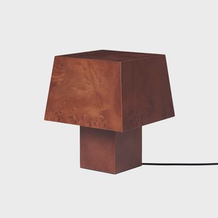 Burl tafellamp, FSC-burlhout, hoogte 33 cm ferm LIVING - Woonkamer - Modern - Hoekig