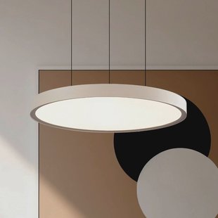 Viokef LED hanglamp Denver, Ø 49 cm, beige, metaal