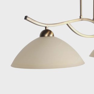 Steinhauer Hanglamp Anthea, 2-lamps, brons, metaal, glas, E27