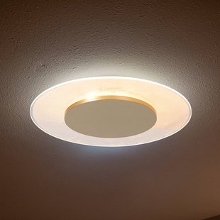 Steinhauer LED plafondlamp Lido, goudkleurig, Ø 42 cm