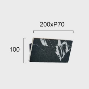 Viokef LED wandlamp Selena, breedte 20 cm, zwart, kunststeen