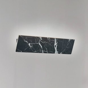 Viokef LED wandlamp Selena, breedte 40 cm, zwart, kunststeen