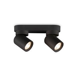 Home Sweet Home Opbouwspot Swing - Zwart - 2xgu10