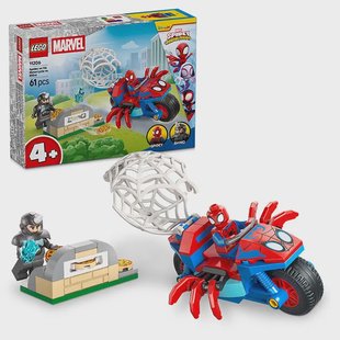 LEGO Spidey - Spidey on his Motorcycle vs Rhino 11206