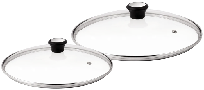 Tefal Glazen dekselset 24 cm + 28 cm