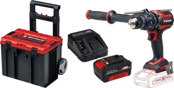 Einhell TP-CD 18/120 Li-i BL Solo 4,0 Ah Accu E-Case L Starterspakket