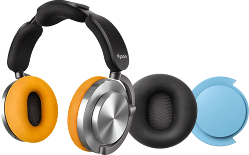 Dyson OnTrac Aluminium + oorkussen Zwart + oorschelp Blauw