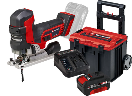 Einhell TP-JST 18/135 Li BL Solo 4,0 Ah Accu E-Case L Starterspakket