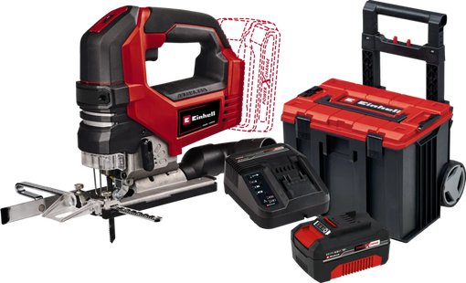 Einhell TP-JS 18/135 Li BL Solo 4,0 Ah Accu E-Case L Starterspakket