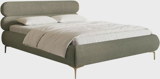 Bedframe Comella 160 x 200 cm ribstof | NADUVI Collection