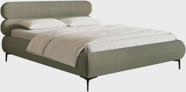 Bedframe Comella 180 x 200 cm ribstof met opbergruimte | NADUVI Collection