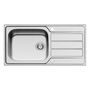 Nord Inox Spoelbak Athena 1 Kom + 1 Afdruipplaat 1000x500mm